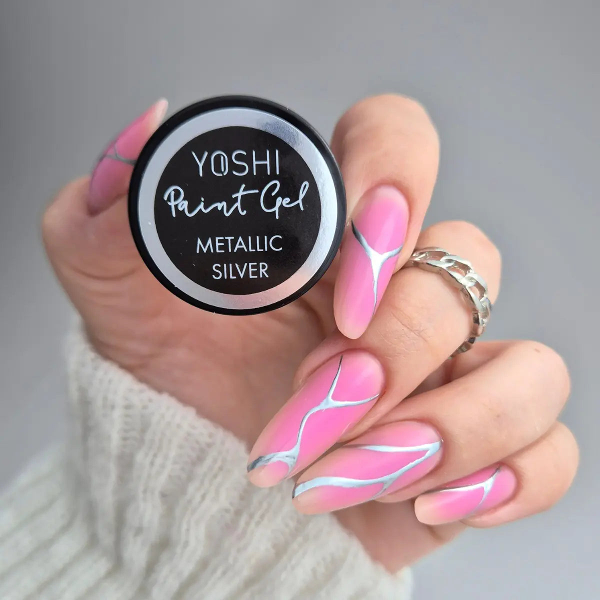 Yoshi™ Paint Gel Metallic Silver -5ml