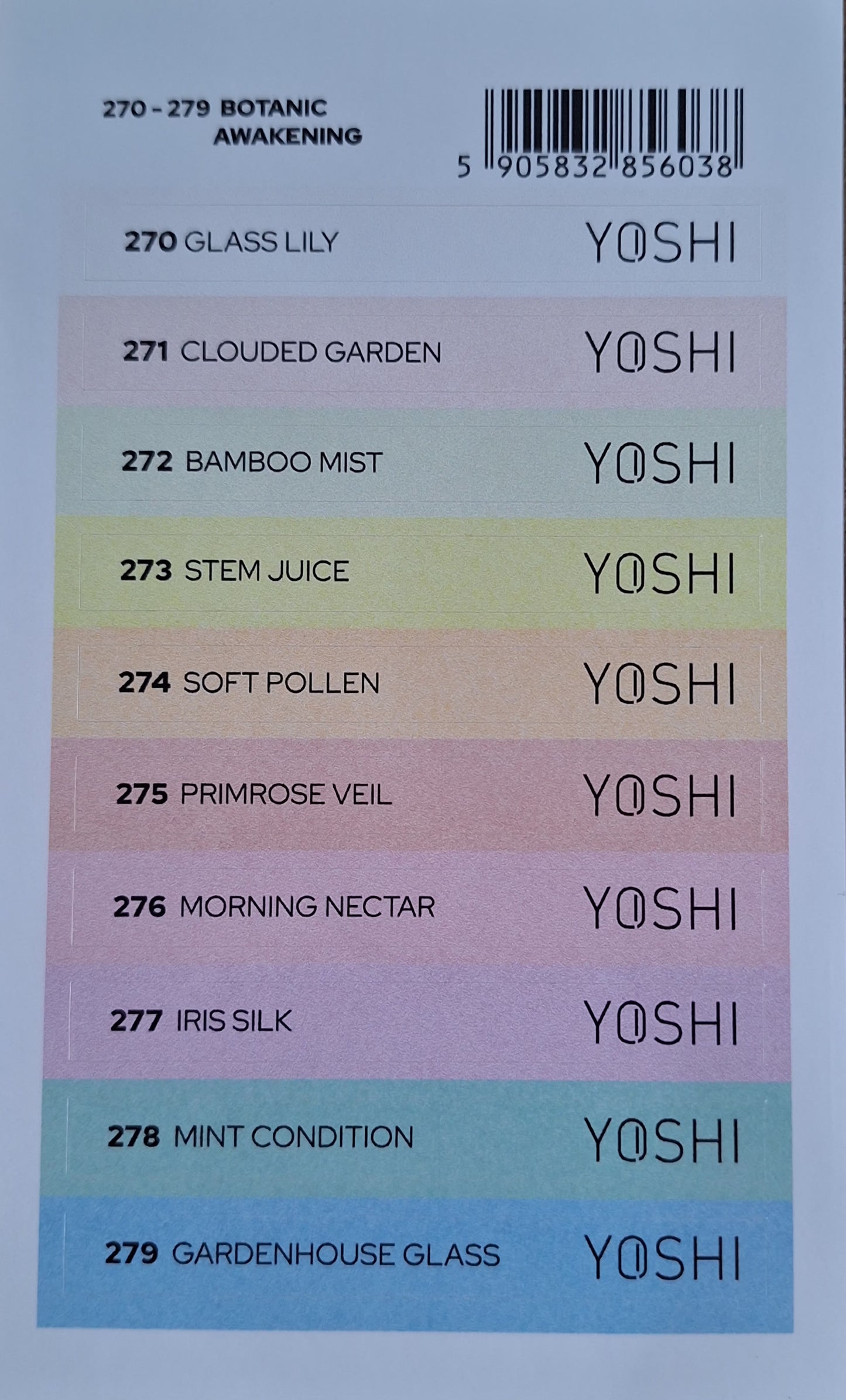 Yoshi™ Botanic Awakening Collection 10x 6 ml + Gratis Label stickers