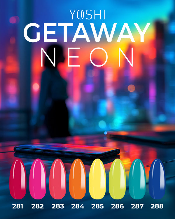 Yoshi™ Gelpolish Getaway NEON Collectie 8x6ml