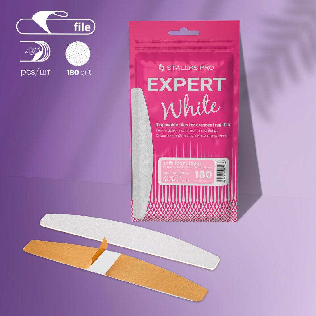 Staleks™  EXPERT Wegwerp plalvijlen "halfmoon" EXPERT  180grit